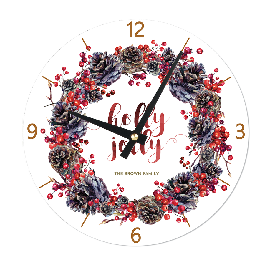 Gold Christmas Personalized Clocks Online Photobook Philippines